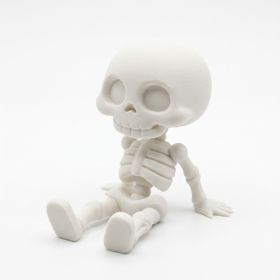 Skeleton Phone Stand, Halloween Skull Phone Holder, Creative Desk Decor And Mobile Device Stand For Home Office