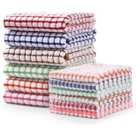Kitchen Towels And Dishcloths Set, Bulk Cotton Dish Towels And Cleaning Rags For Washing Dishes, Cooking, Baking & Everyday Kitchen Use