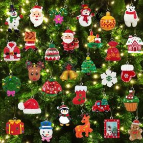 Mini Christmas Ornaments For Tree Decorations, Small Holiday Hanging Ornaments For Christmas Tree, DIY Crafts, Home & Party Decor
