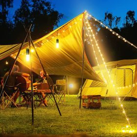 Outdoor Camping Lantern Emergency Flashlight Night Light String Lights Type-C Rechargeable Built-in 4000mAh Battery