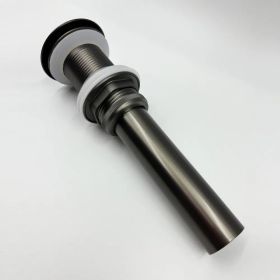 Bathroom Sink Drain without Overflow, Vessel Sink Lavatory Vanity Pop Up Drain Stopper, 304 Stainless Steel