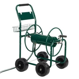 Iron Four-Wheel Pipe Truck Dark Green [Not an inflatable tire