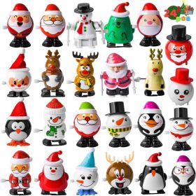 24 Pack Christmas Wind-Up Toys, Assorted Holiday Stocking , Fun Party Favors For Kids, Christmas Gift Bag Fillers & Events