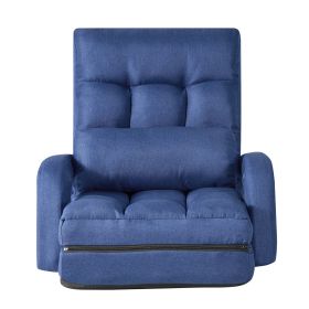 Floor Chair, 5 Adjustable Positions Folding Floor Gaming Chair with Back Support, Armrests, and Cushion